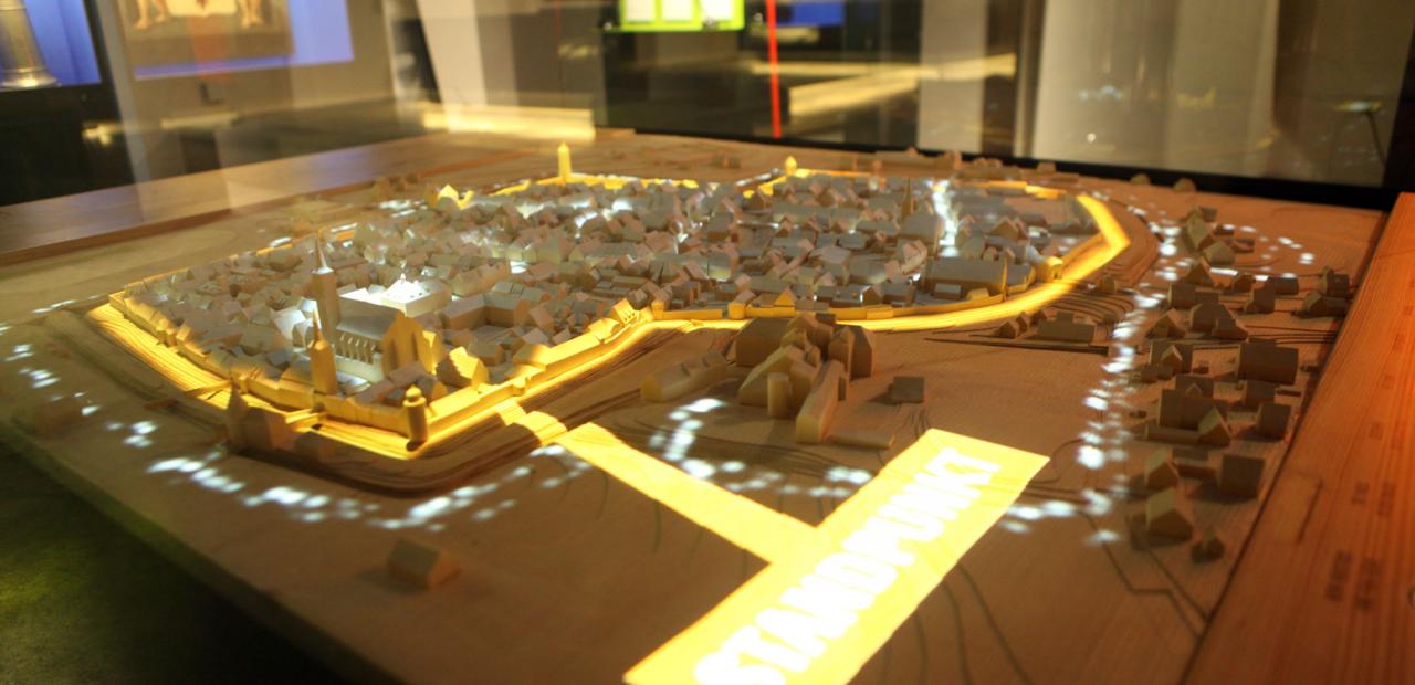 Stadtmodell Projektion