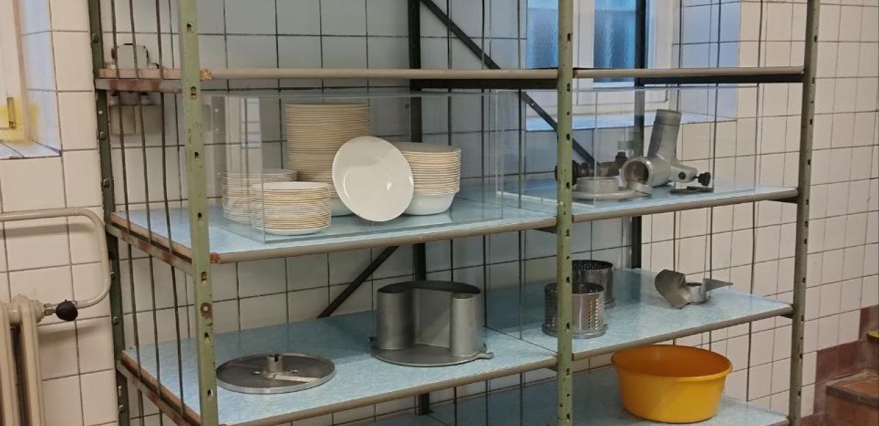 Küchenregal Geschirr Vitrine