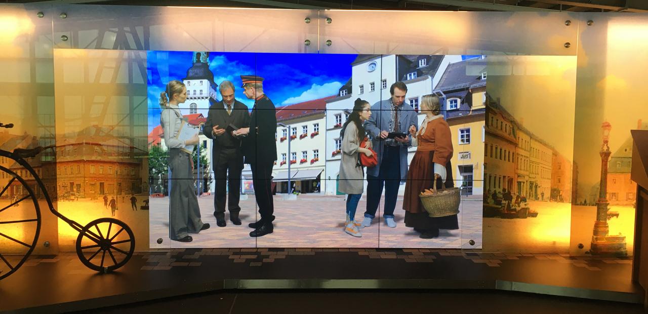 Marktplatz Monitorwand